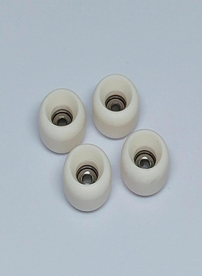 LEEFAI Pro Fingerboard Wheels Urethane Off White Bearing Wheel -Outdoor and Indoor Fngerboarding Wheel - Size 7.5 * 4.5mm - Image 2